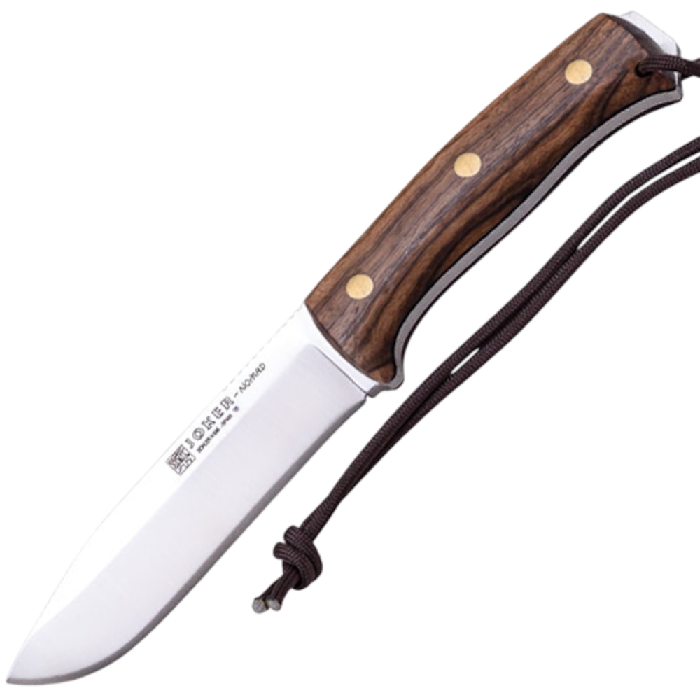 Joker Nomad - Nóż bushcraftowy, 13 cm, drewno orzechowe