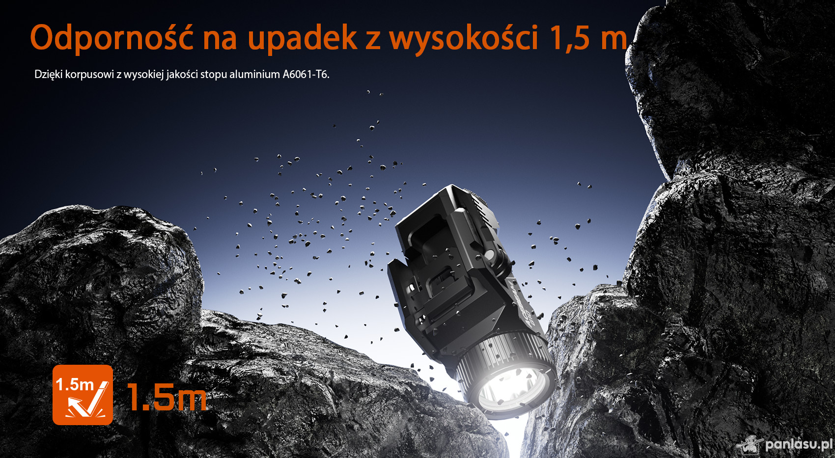 AceBeam G10, 600 lm, MAO - Latarka LED na szynę Picatinny/Weaver, szybkozłączka