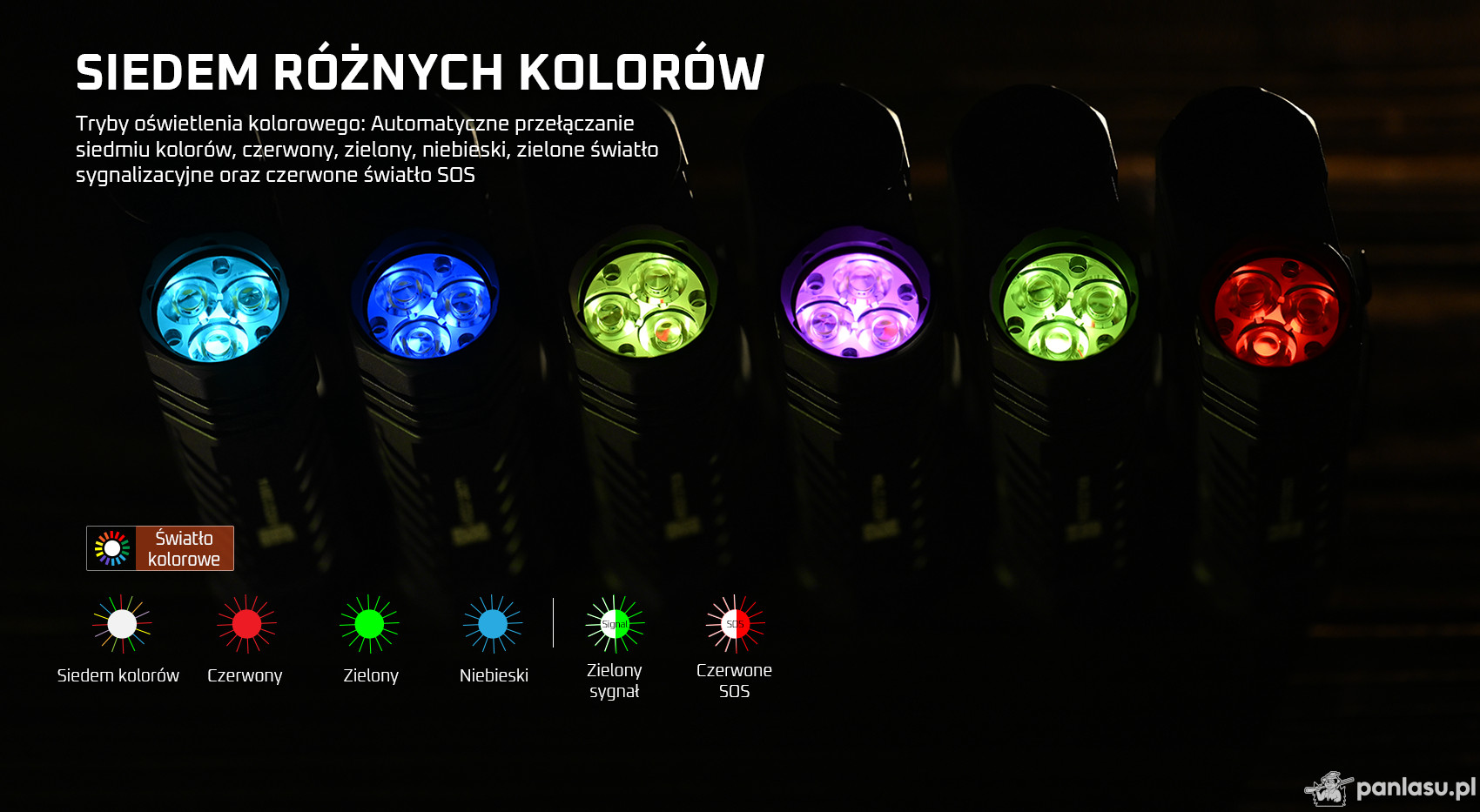 AceBeam Terminator M2-X, 2000 lm, CRI90, grey - Podwójna latarka LED z reflektorem punktowym
